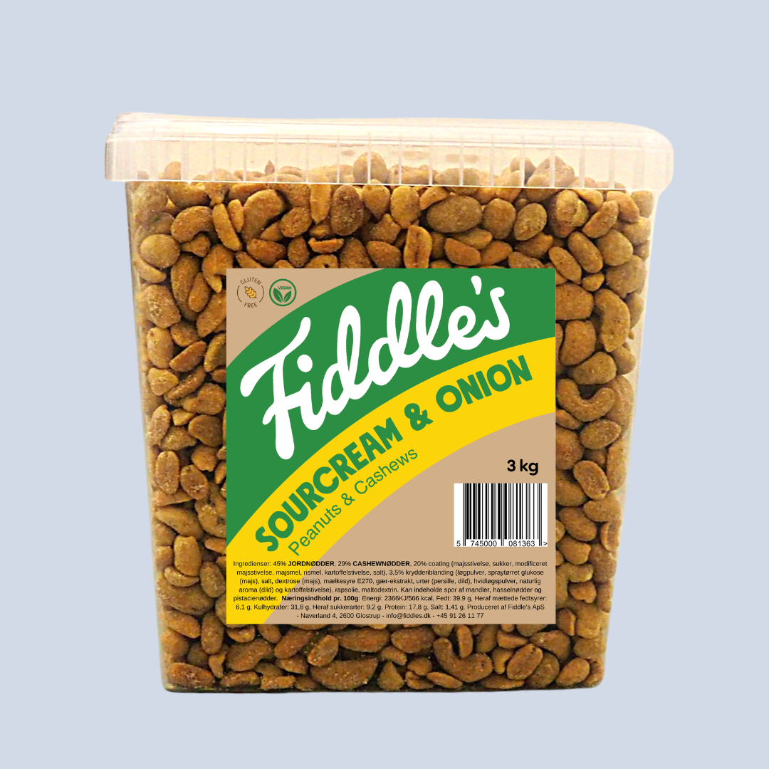 Peanuts & Cashews -  Sour Cream & Onion 3 kg