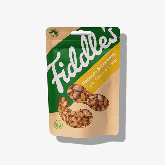 Peanuts & Cashews - Sour Cream & Onion 70 GR. - Fiddle's Snacks