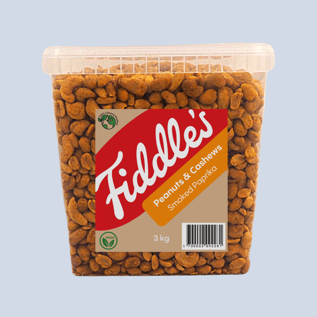 Peanuts & Cashews - Smoked Paprika 3 KG - Fiddle's Snacks