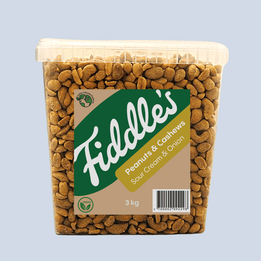 Peanuts & Cashews - Sour Cream & Onion 3 KG - Fiddle's Snacks